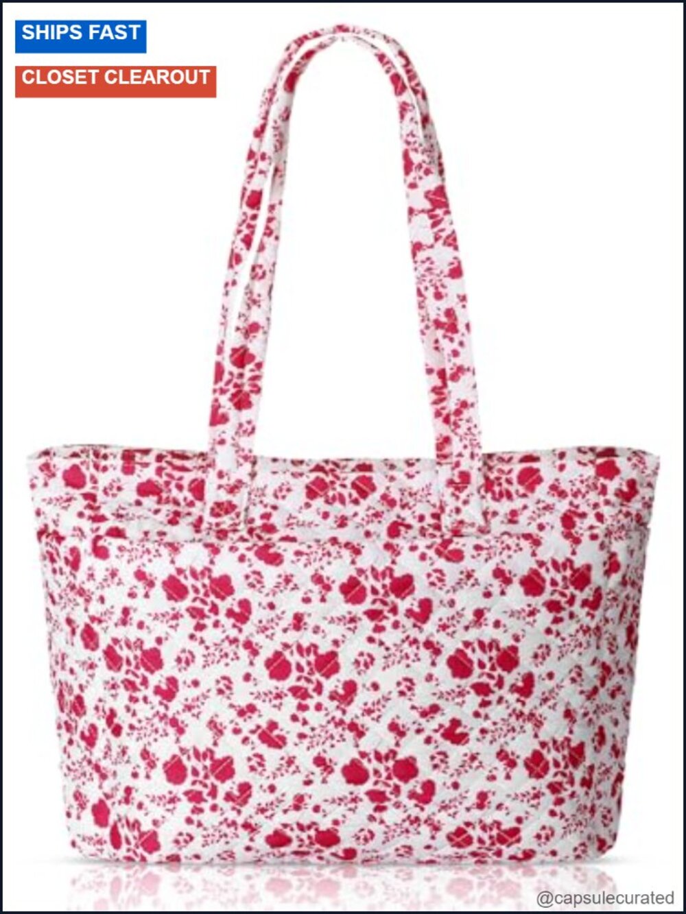Quilted Tote Bag with Zipper Lightweight Puffy Shoulder Handbag for Travel Work